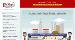 Desktop Screenshot of jrolsenbonds.com