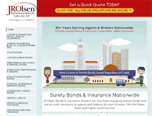 Tablet Screenshot of jrolsenbonds.com